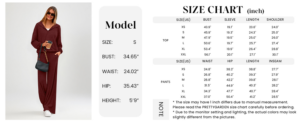 Women's 2 Piece Fall Lounge Sets Zip Up Hoodie Wide Leg Pants Tracksuit Matching Travel Outfits Clothes