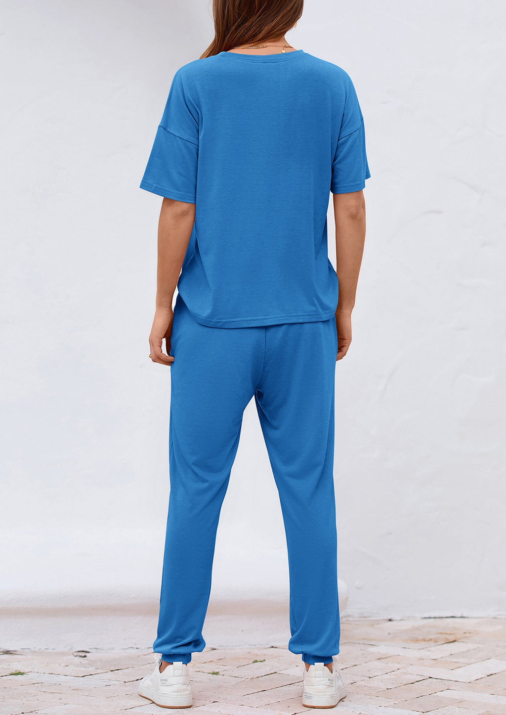 Women's Two Piece Lounge Sets Spring Summer Jogger Pants Vacation Outfits Travel Airplane Matching Clothes