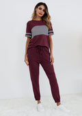 Women's Two Piece Lounge Sets Spring Summer Jogger Pants Vacation Outfits Travel Airplane Matching Clothes