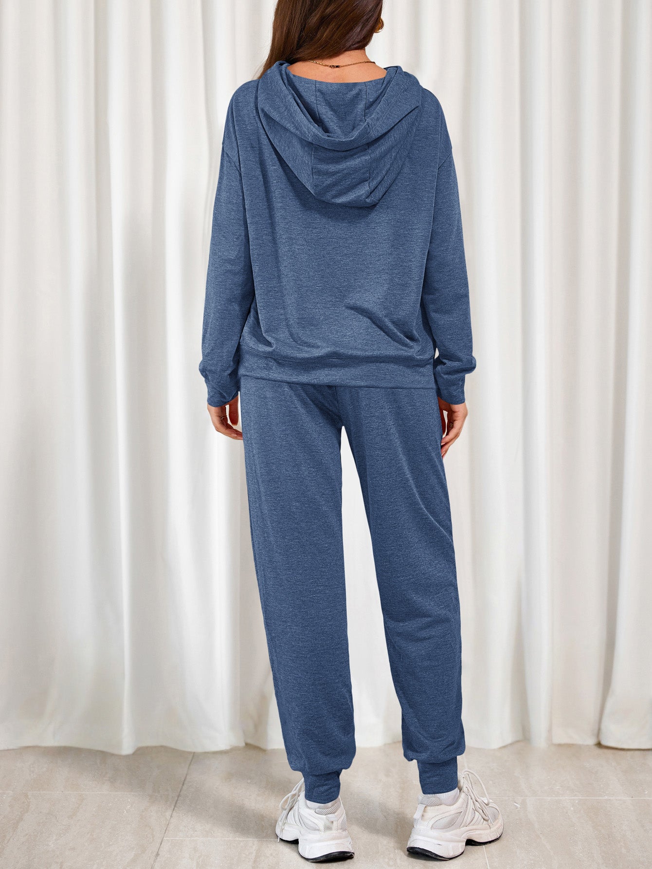 Women's Two Piece Outfits Sweatsuits Lounge Sets Hoodies Sweatshirt Joggers Sweatpants Fall Fashion Clothes