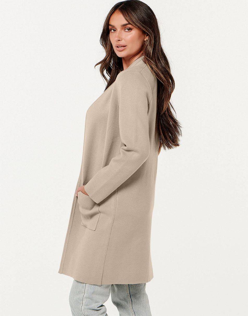 Cardigan Sweater for Women Casual 2025 Fall Winter Fashion Coat Long Sleeve Open Front Knit Coatigan Clothes