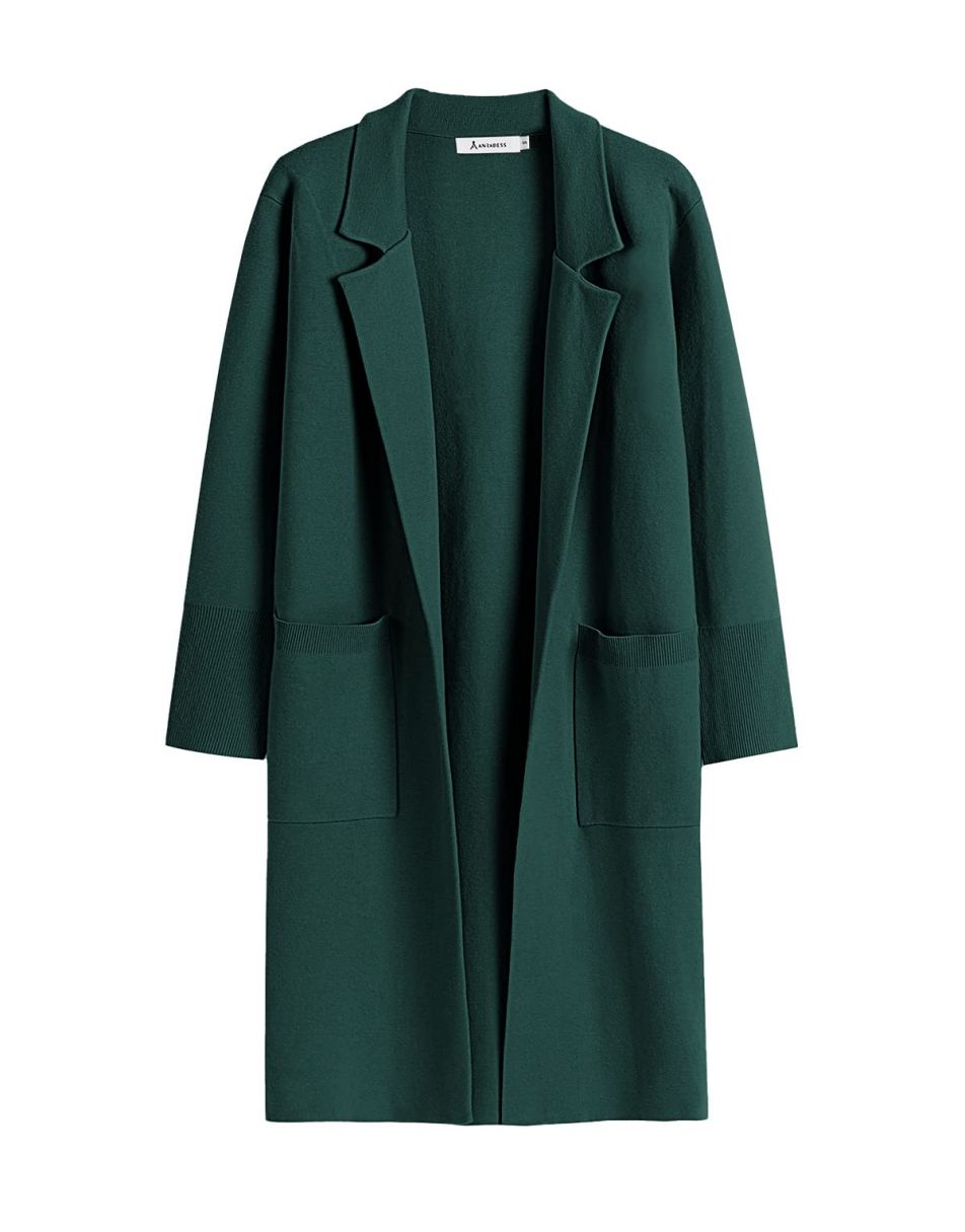 Cardigan for Women Oversized Open Front Sweater Coat Long Sleeve Lapel Blazer Jacket Fall Outwear Coatigan