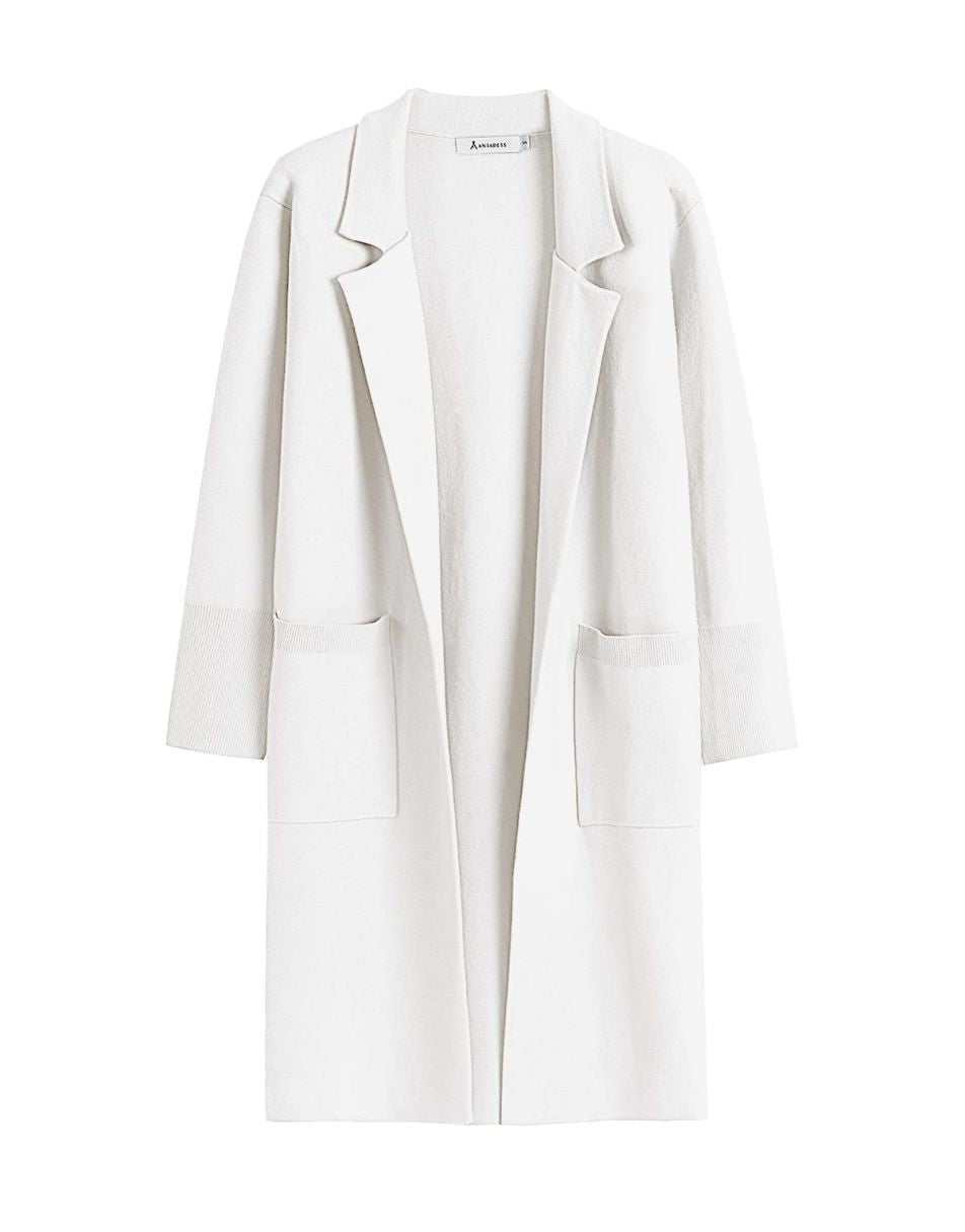 Cardigan for Women Oversized Open Front Sweater Coat Long Sleeve Lapel Blazer Jacket Fall Outwear Coatigan