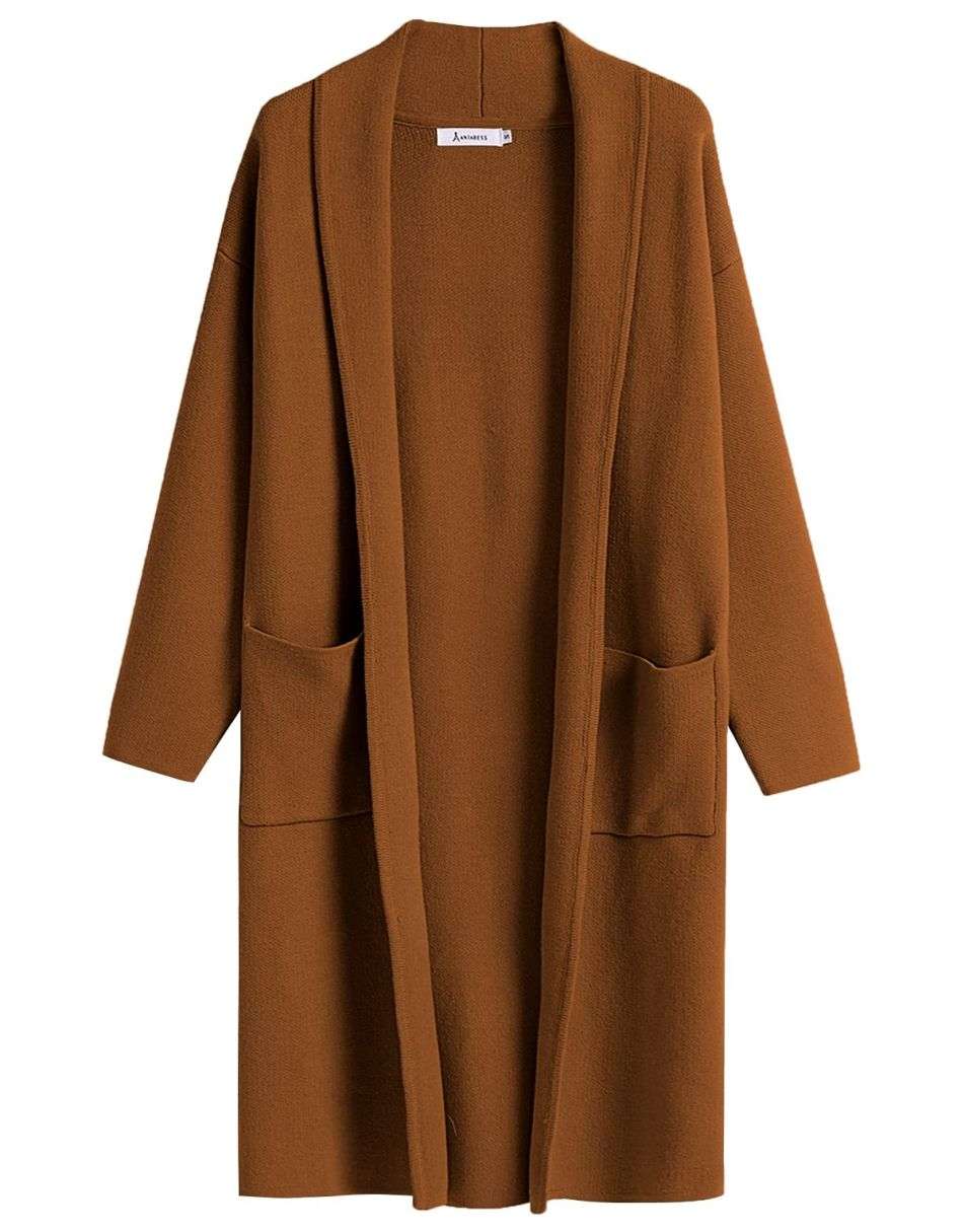 Women's Cardigan Long Sweater Oversized Open Front Knit Coatigan Duster Coat 2025 Trendy Fall Outfits Outerwear
