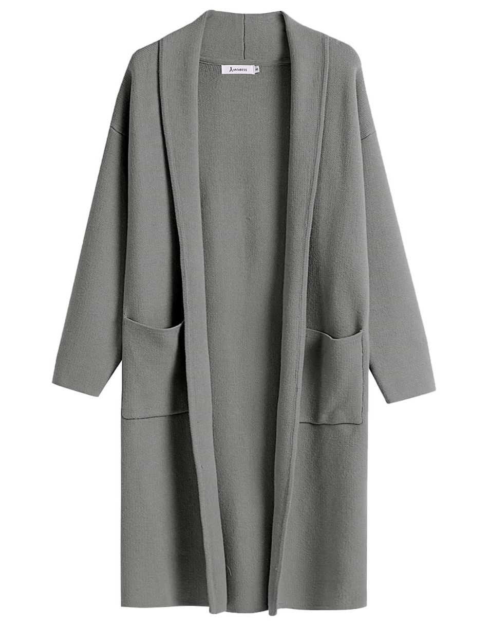 Women's Cardigan Long Sweater Oversized Open Front Knit Coatigan Duster Coat 2025 Trendy Fall Outfits Outerwear