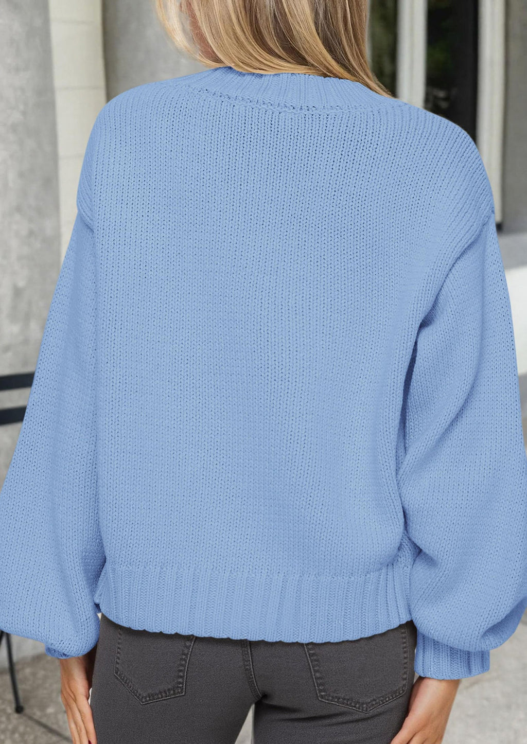 Women's Winter Cardigan Sweaters Trendy Chunky Knit Long Sleeve Button Up Casual Warm Fall Jackets Coats