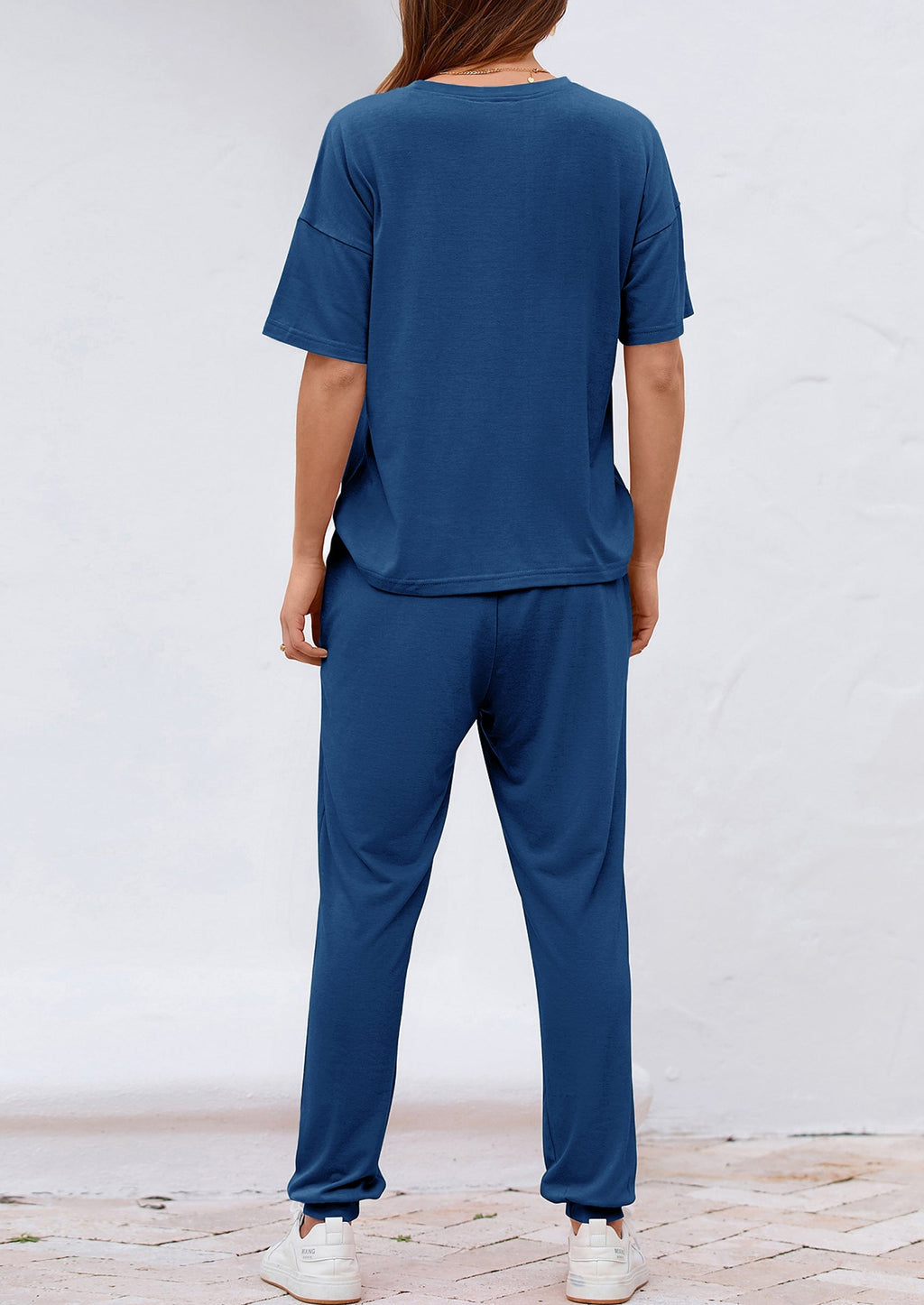 Women's Two Piece Lounge Sets Spring Summer Jogger Pants Vacation Outfits Travel Airplane Matching Clothes