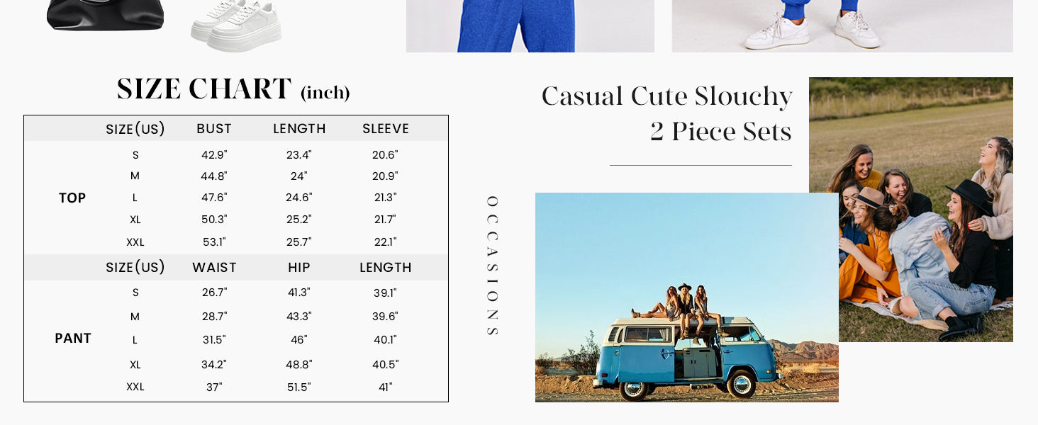 Women's Fall 2 Piece Lounge Sets Zip Up Sweatshirt Jogger Pants Sweat Track Suits Travel Outfit Winter Clothing