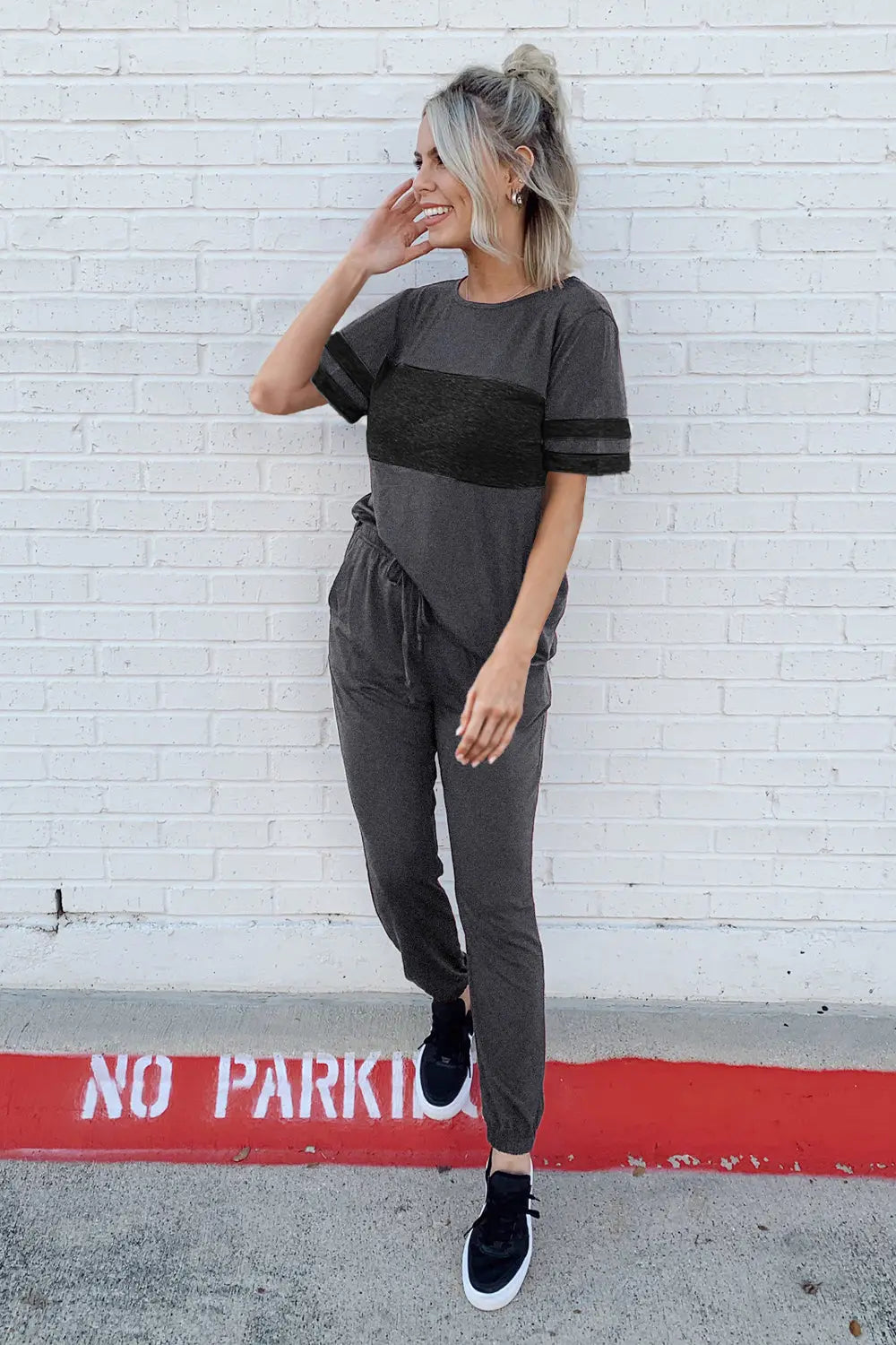 Women's Two Piece Lounge Sets Spring Summer Jogger Pants Vacation Outfits Travel Airplane Matching Clothes