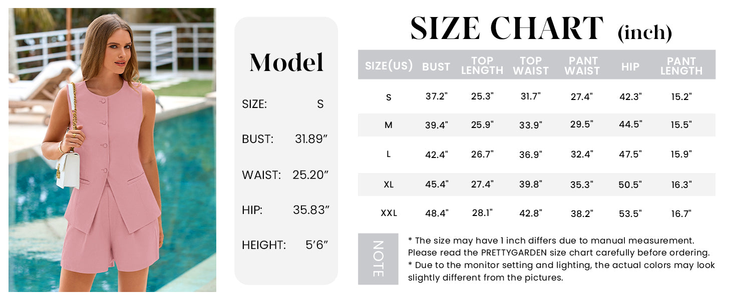 Two Piece Sets Button Down Suit Vest Tops High Waisted Shorts Business Casual Outfits
