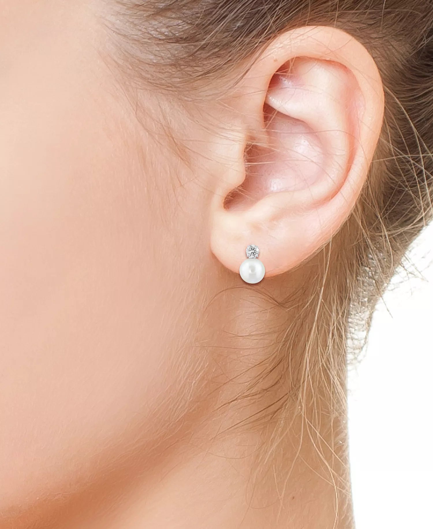 Pearl Daimond Earrings